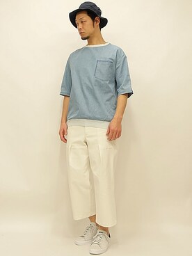 「Nuggets（ナゲッツ）のアイテム」を使った、セキさん（メンズ・180cm）の春コーディネート