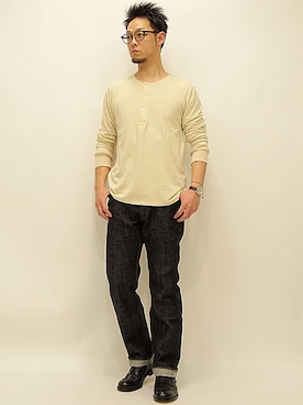 「Revival 90% Products by Varde77（リバイバルナインティパーセントプロダクツバイバルデセブンティセブン）のアイテム」を使った、セキさん（メンズ・180cm）の春コーディネート