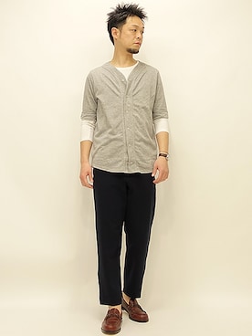 「 ロンＴ」｜セキさん（メンズ・180cm）の春コーディネート