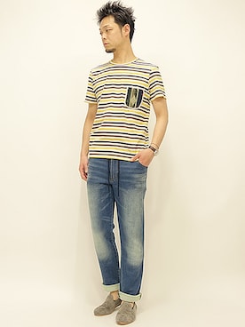 「PADRONE（パドローネ）のアイテム」を使った、セキさん（メンズ・180cm）の春コーディネート