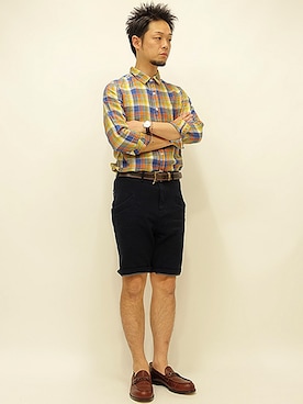 「Curly（カーリー）のアイテム（パンツ）」を使った、セキさん（メンズ・180cm）の春コーディネート