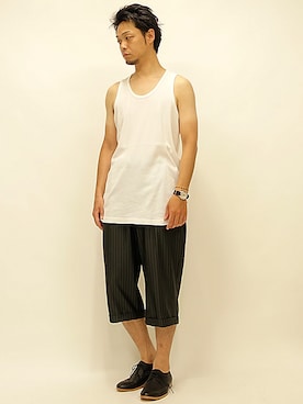 「プレーントゥ」｜セキさん（メンズ・180cm・30代）の夏コーディネート