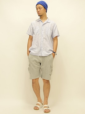 「アイテム（ニットキャップ/ビーニー）」を使った、セキさん（メンズ・180cm・30代）の夏コーディネート