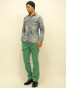 「アイテム（ニットキャップ/ビーニー）」を使った、セキさん（メンズ・180cm・30代）の夏コーディネート