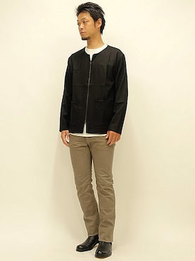 「アイテム（ブーツ）」を使った、セキさん（メンズ・180cm）の夏コーディネート