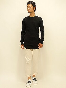「PADRONE（パドローネ）のアイテム（スニーカー）」を使った、セキさん（メンズ・180cm）の夏コーディネート