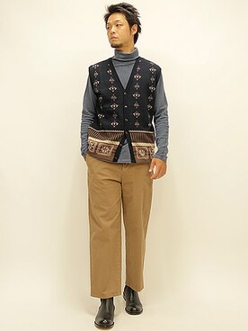 「 ビッグシルエットパンツ」｜セキさん（メンズ・180cm）の夏コーディネート