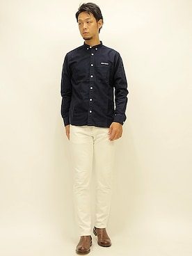 「Curly（カーリー）のアイテム（パンツ）」を使った、セキさん（メンズ・180cm）の秋コーディネート