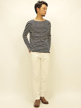 「Curly（カーリー）のアイテム（パンツ）」を使った、セキさん（メンズ・180cm）の秋コーディネート