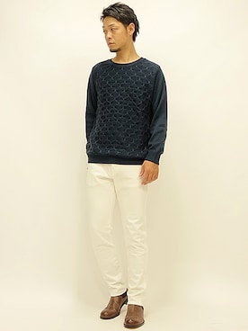 「Curly（カーリー）のアイテム（パンツ）」を使った、セキさん（メンズ・180cm）の秋コーディネート