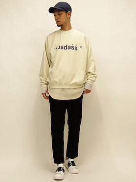 「PADRONE（パドローネ）のアイテム（スニーカー）」を使った、セキさん（メンズ・180cm）の冬コーディネート