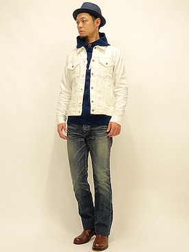 「サイドゴアブーツ」｜セキさん（メンズ・180cm）の冬コーディネート