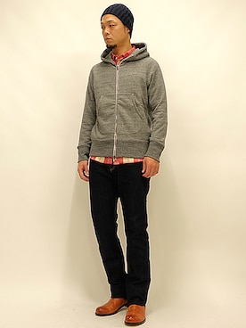 「Curly（カーリー）のアイテム」を使った、セキさん（メンズ・180cm）の冬コーディネート