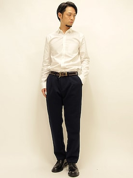 「Curly（カーリー）のアイテム（パンツ）」を使った、セキさん（メンズ・180cm）の冬コーディネート