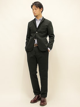 「 レギュラーシャツ」｜セキさん（メンズ・180cm）の冬コーディネート
