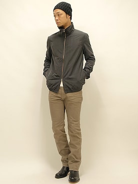 「アイテム（ナイロンジャケット）」を使った、セキさん（メンズ・180cm・30代）の冬コーディネート