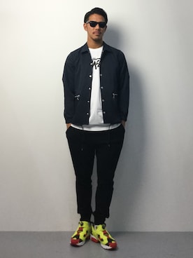 「STUDIOUS（ステュディオス）のアイテム（ブルゾン）」を使った、ryoma nagaokaさん（メンズ・182cm）の冬コーディネート