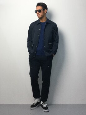 「STUDIOUS（ステュディオス）のアイテム（ブルゾン）」を使った、ryoma nagaokaさん（メンズ・182cm）の冬コーディネート