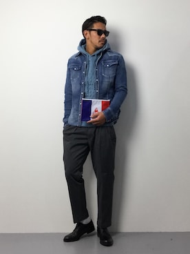 「VADEL（バデル）のアイテム」を使った、ryoma nagaokaさん（メンズ・182cm）の冬コーディネート