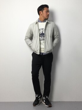 「URBAN RESEARCH（アーバンリサーチ）のアイテム（スニーカー）」を使った、ryoma nagaokaさん（メンズ・182cm）の春コーディネート