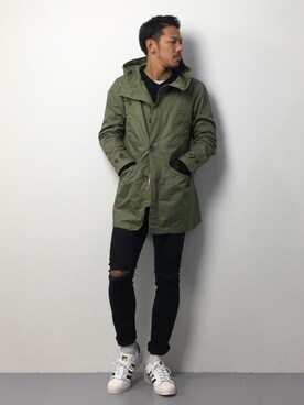 「URBAN RESEARCH（アーバンリサーチ）のアイテム（マウンテンパーカー）」を使った、ryoma nagaokaさん（メンズ・182cm）の春コーディネート