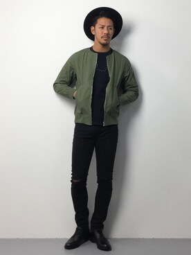 「ANAP MEN（アナップメン）のアイテム」を使った、ryoma nagaokaさん（メンズ・182cm）の春コーディネート