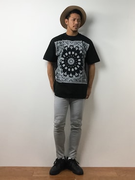 「DETAILS（ディテールズ）のアイテム（トップス）」を使った、ryoma nagaokaさん（メンズ・182cm）の春コーディネート
