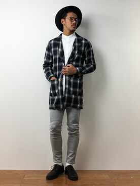 「TRANS CONTINENTS（トランスコンチネンツ）のアイテム（その他アウター）」を使った、ryoma nagaokaさん（メンズ・182cm）の春コーディネート