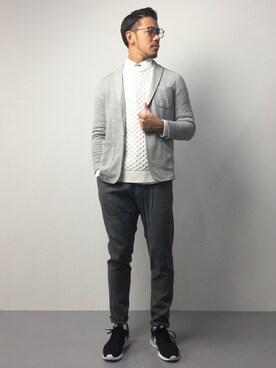 「AZUL by moussy（アズールバイマウジー）のアイテム（ジャケット/アウター）」を使った、ryoma nagaokaさん（メンズ・182cm）の春コーディネート