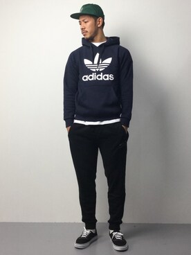 「roial（ロイアル）のアイテム（パンツ）」を使った、ryoma nagaokaさん（メンズ・182cm）の春コーディネート