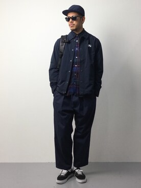 「green label relaxing（グリーンレーベルリラクシング）のアイテム（ナイロンジャケット）」を使った、ryoma nagaokaさん（メンズ・182cm）の春コーディネート