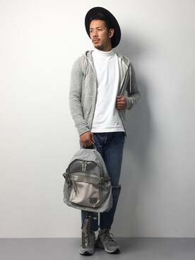 「SHIPS JET BLUE（シップスジェットブルー）のアイテム（パーカー）」を使った、ryoma nagaokaさん（メンズ・182cm）の春コーディネート