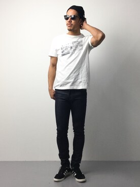 「Steven Alan（スティーブンアラン）のアイテム（ニットキャップ/ビーニー）」を使った、ryoma nagaokaさん（メンズ・182cm）の春コーディネート