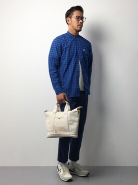 「TIDEWAY（タイドウェイ）のアイテム」を使った、ryoma nagaokaさん（メンズ・182cm）の春コーディネート