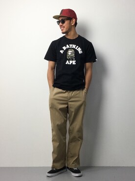 「Steven Alan（スティーブンアラン）のアイテム（チノパンツ）」を使った、ryoma nagaokaさん（メンズ・182cm）の春コーディネート