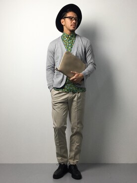 「SHIPS JET BLUE（シップスジェットブルー）のアイテム（カーディガン/ボレロ）」を使った、ryoma nagaokaさん（メンズ・182cm）の春コーディネート