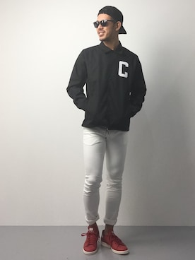 「Carhartt WIP（カーハートダブリューアイピー）のアイテム（ブルゾン）」を使った、ryoma nagaokaさん（メンズ・182cm）の春コーディネート