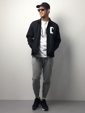 「Carhartt WIP（カーハートダブリューアイピー）のアイテム（ブルゾン）」を使った、ryoma nagaokaさん（メンズ・182cm）の春コーディネート
