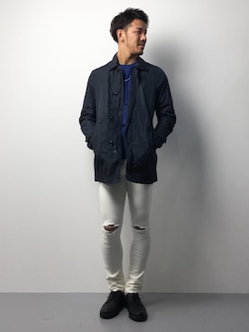 「Peuterey（ピューテリー）のアイテム」を使った、ryoma nagaokaさん（メンズ・182cm）の春コーディネート