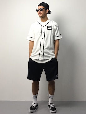 「Carhartt WIP（カーハートダブリューアイピー）のアイテム（帽子）」を使った、ryoma nagaokaさん（メンズ・182cm）の春コーディネート