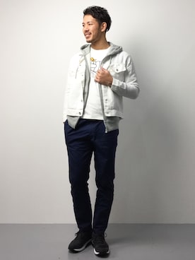 「SHIPS GENERAL SUPPLY（シップスジェネラルサプライ）のアイテム（その他アウター）」を使った、ryoma nagaokaさん（メンズ・182cm）の春コーディネート