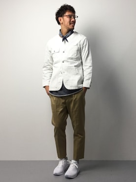 「SEVENDAYS=SUNDAY（セブンデイズサンデイ）のアイテム（ジャケット/アウター）」を使った、ryoma nagaokaさん（メンズ・182cm）の春コーディネート
