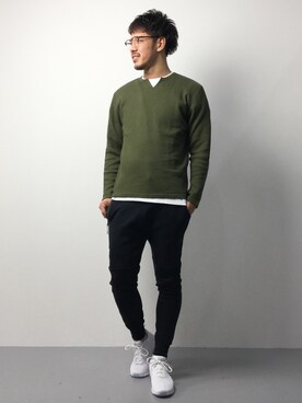 「M＆S（エムアンドエス）のアイテム」を使った、ryoma nagaokaさん（メンズ・182cm）の春コーディネート