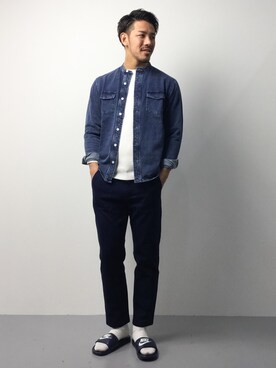 「Blue Standard （ブルースタンダード）のアイテム」を使った、ryoma nagaokaさん（メンズ・182cm）の春コーディネート