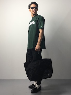 「DETAILS（ディテールズ）のアイテム（パンツ）」を使った、ryoma nagaokaさん（メンズ・182cm）の春コーディネート