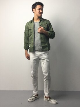 「galvanize（ガルヴァナイズ）のアイテム（トップス）」を使った、ryoma nagaokaさん（メンズ・182cm）の春コーディネート