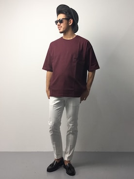 「DISCOVERED（ディスカバード）のアイテム（帽子）」を使った、ryoma nagaokaさん（メンズ・182cm）の春コーディネート