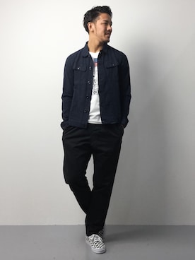 「Right-on（ライトオン）のアイテム（ブルゾン）」を使った、ryoma nagaokaさん（メンズ・182cm）の春コーディネート
