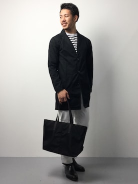 「DETAILS（ディテールズ）のアイテム（トップス）」を使った、ryoma nagaokaさん（メンズ・182cm）の春コーディネート