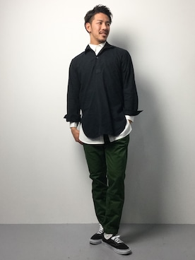 「HAMNETT（ハムネット）のアイテム」を使った、ryoma nagaokaさん（メンズ・182cm）の春コーディネート